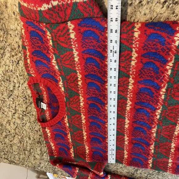 vintage Retro mark shale Scotland Wool Hand Loom knit sweater pullover crewneck - Picture 8 of 9